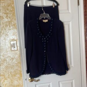 Classic dark blue, skirt and jacket